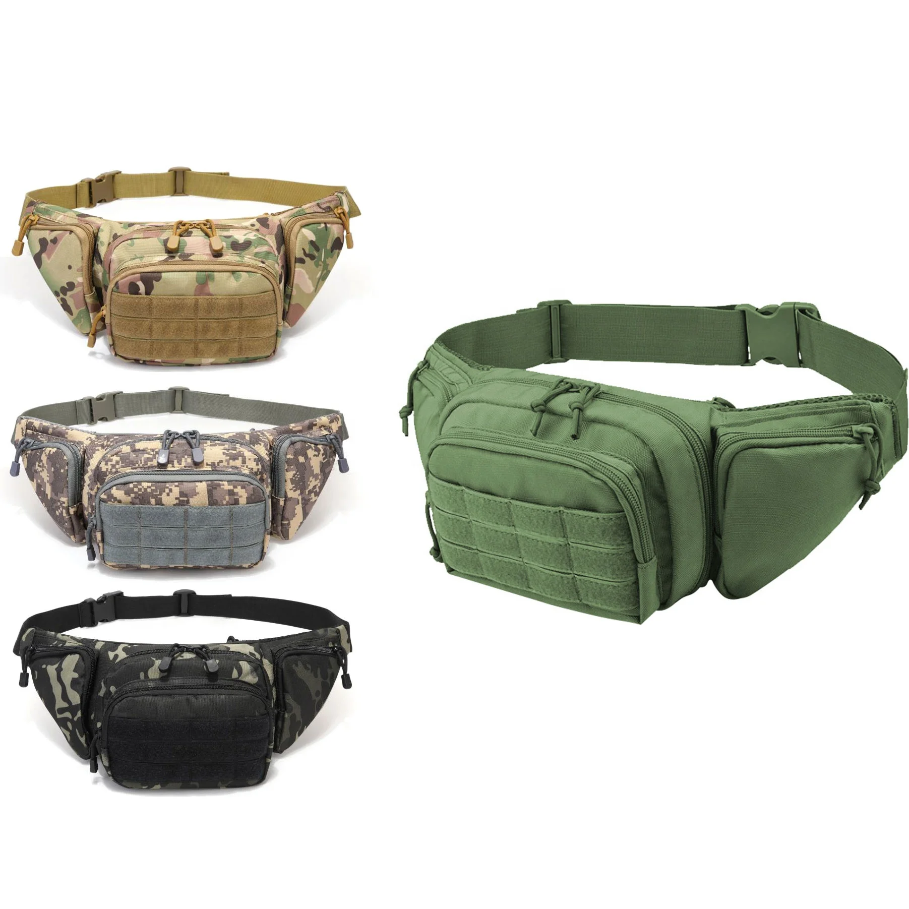 Fitness Gym Laptop Men Training Hunting Soft Handle Admin Molle System Tactical Walkie Talkie Chest Nylon Waist Bag