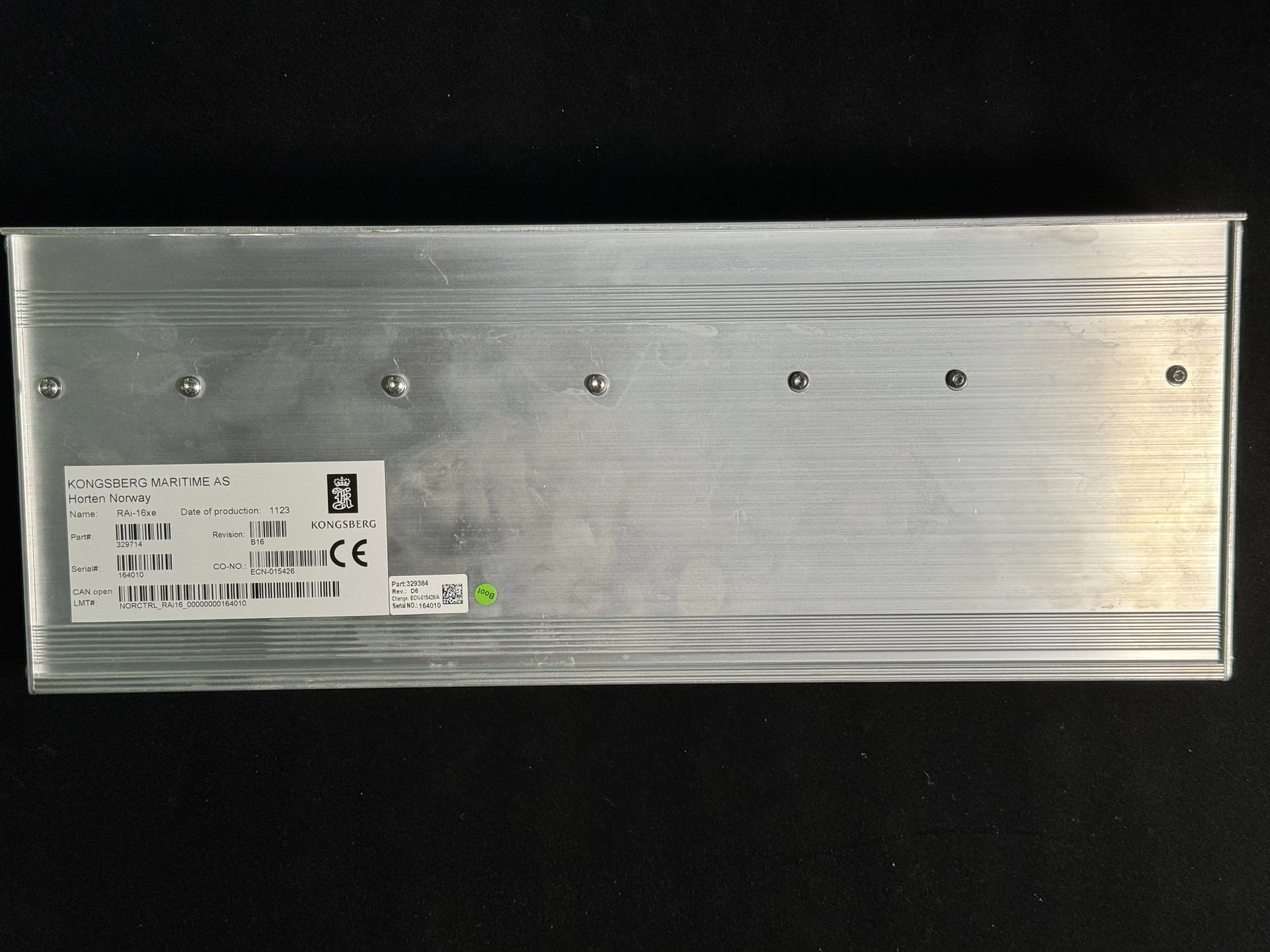 KONGSBERG RAI-16xe 329714 REMOTE ANALOGUE INPUT MODULE REV.D6