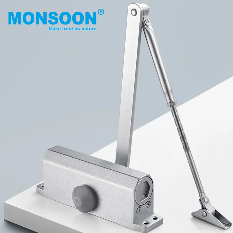 Регулируемые дверные доводчики бесшумные самозакрывающиеся скрытые из алюминиевого сплава гидравлические