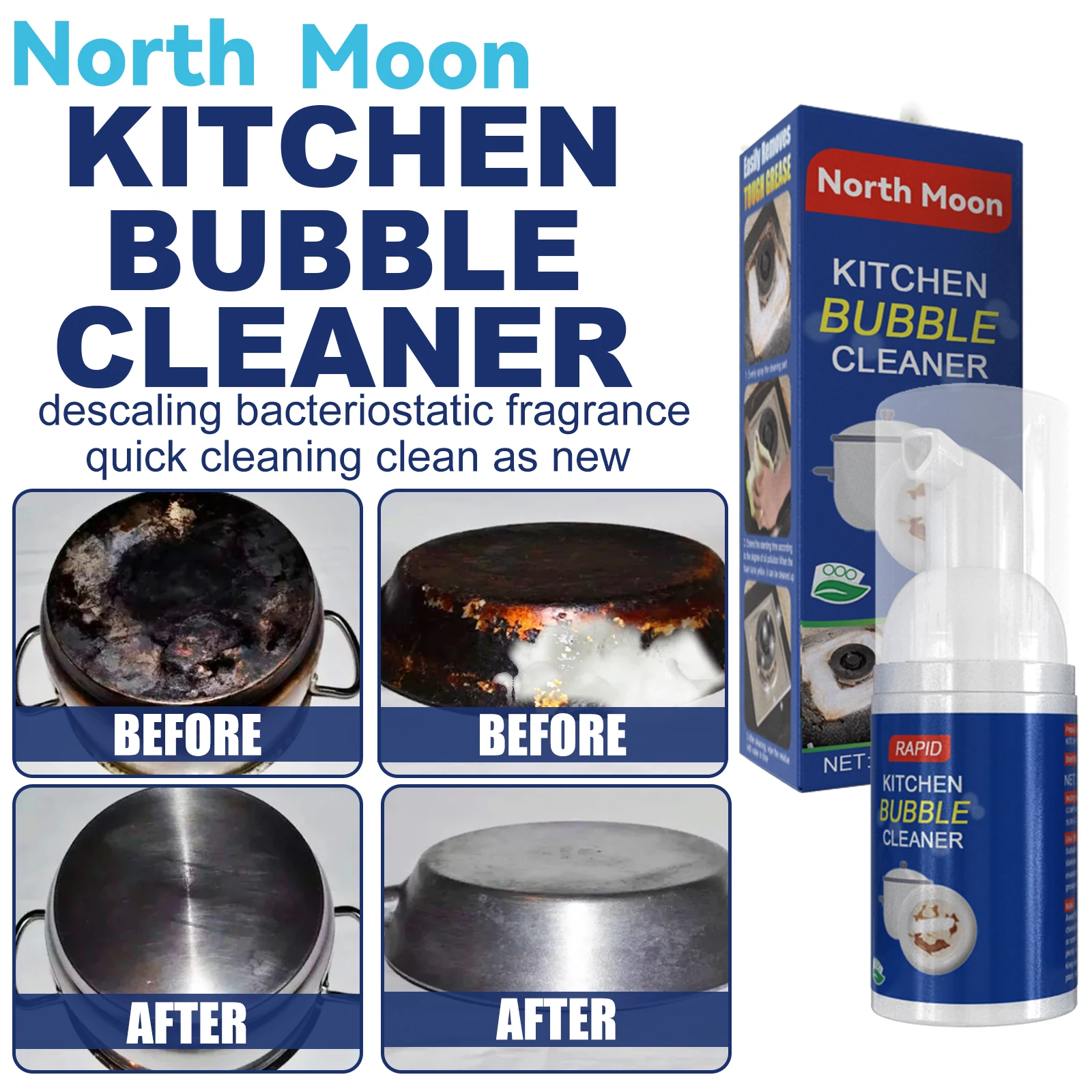 Kitchen Foam Cleaner Range Hood Heavy Oil Stain Cleaner surface cleaning tablets Daily Kitchen Cleaner