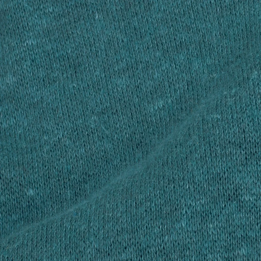 J1023# hemp fabric manufacturer durable hometextile knit fabric hemp tencel recycled fibers for shirt organic ribbed jersey