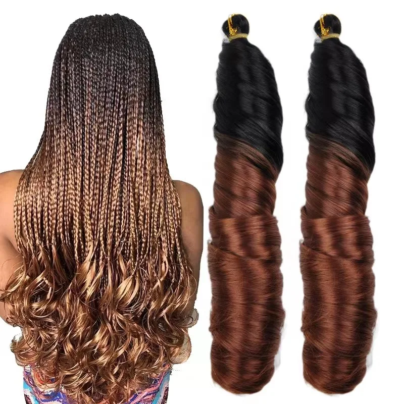 150g french curl  Wave Pony Spiral Curl Crochet Braid  for braids Pony Style  french curl braiding hair crochet extensiones