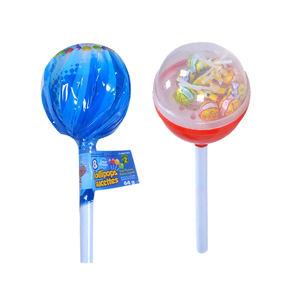 Amos Kid Like Colorful Hard Twist Stick Fruity Giant Round Lollipop Candies And Sweets