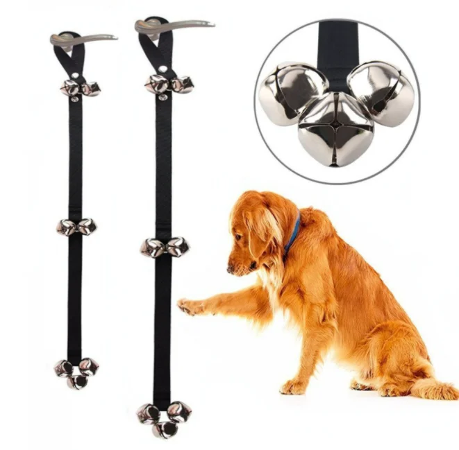 Dog Doorbells Adjustable For Sliding  Door  Bells Training Puppy Training Pet Rope With Bell