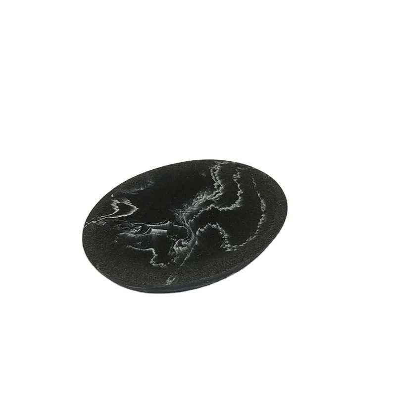 Hot Sale Bathroom Natural Black Stone Shower Bar Soap Tray Hotel Single Soap Dish