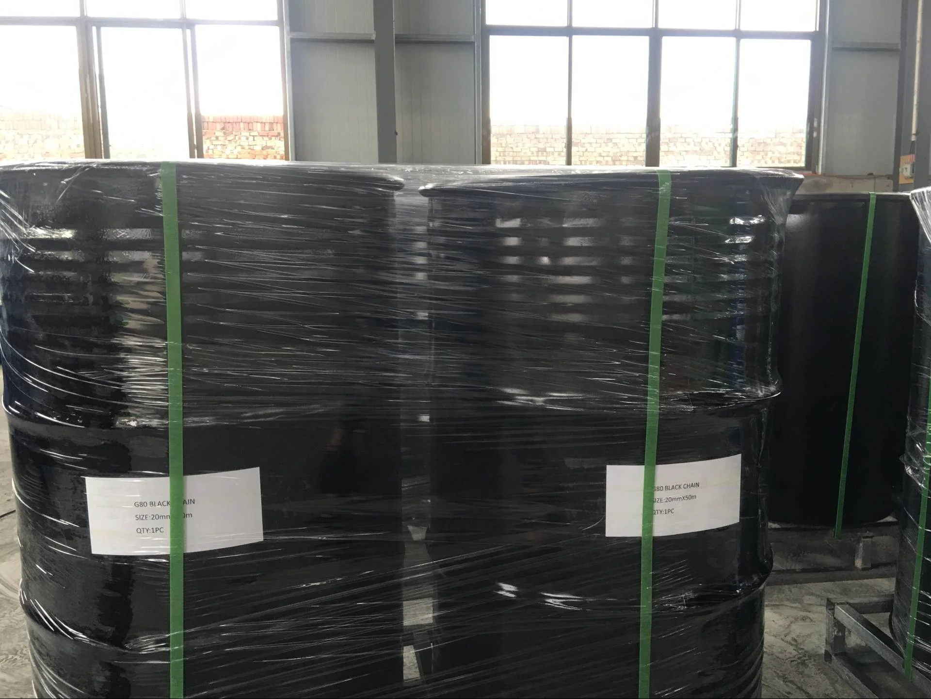 Позолоченная желтая оцинкованная цепь G70 3/8x20 дюймов для транспортировки связующего материала с захватным крючком