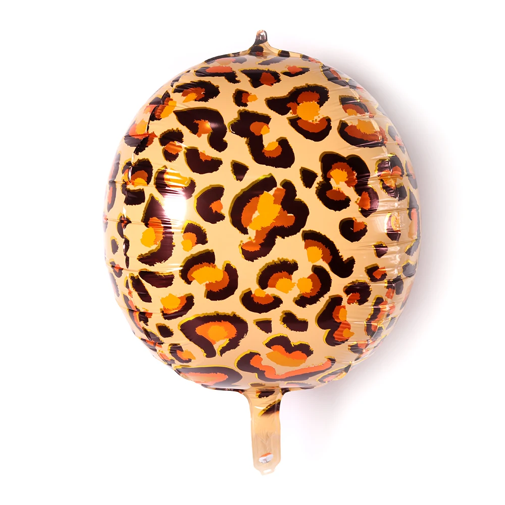 22 inch 4D Jungle Safari Animal Foil Balloons Leopard Tiger Zebra Snake Giraffe 4D Foil Balloons For Animal Party