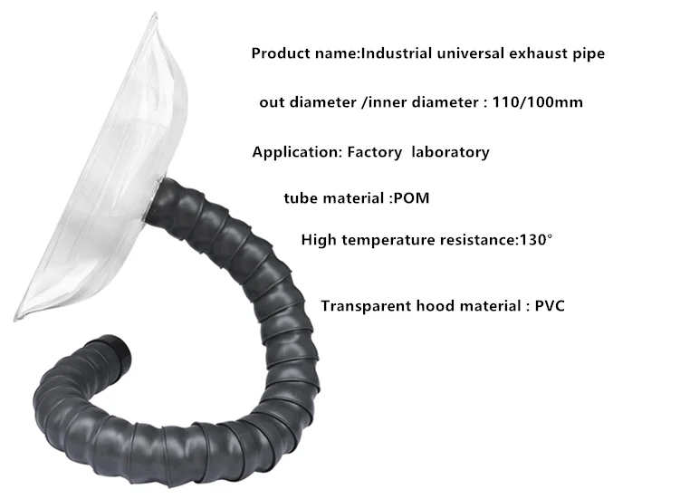 Bamboo duct exhaust duct smoking hood industrial dust removal