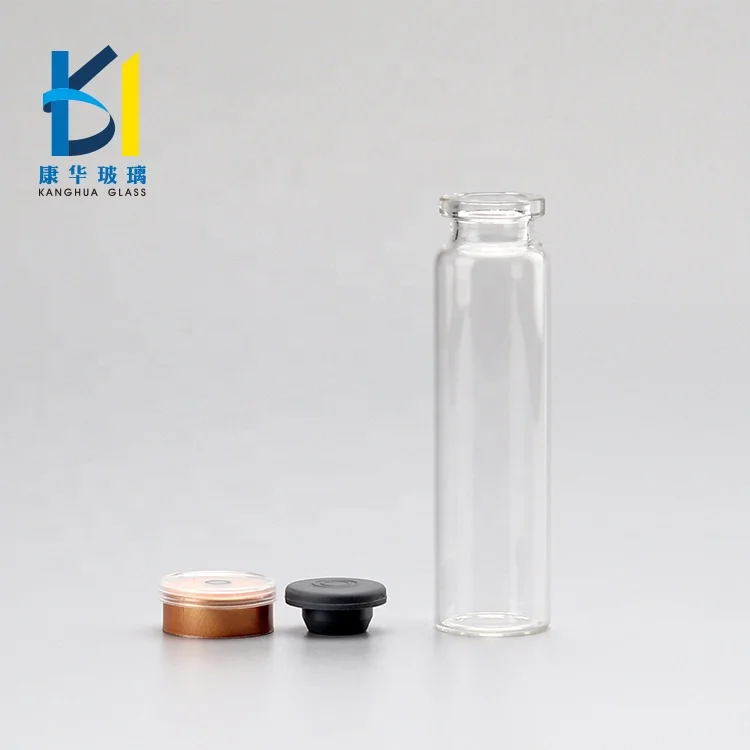 
5ml 10ml Empty Mini Pharmacy Butyl Rubber Stoppers Caps Glass Bottle Sterile Vials Botox Injectable Bottle 