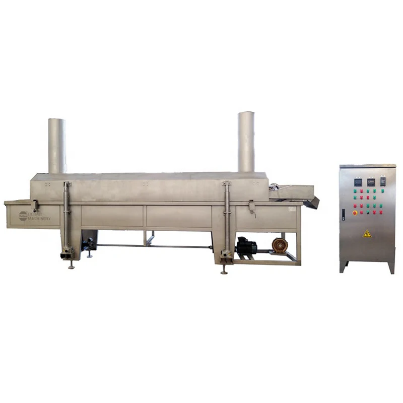 DB Automatic Beans Snacks Continuous Fried Pea Nuts Fryers Line Peanut Frying Machine