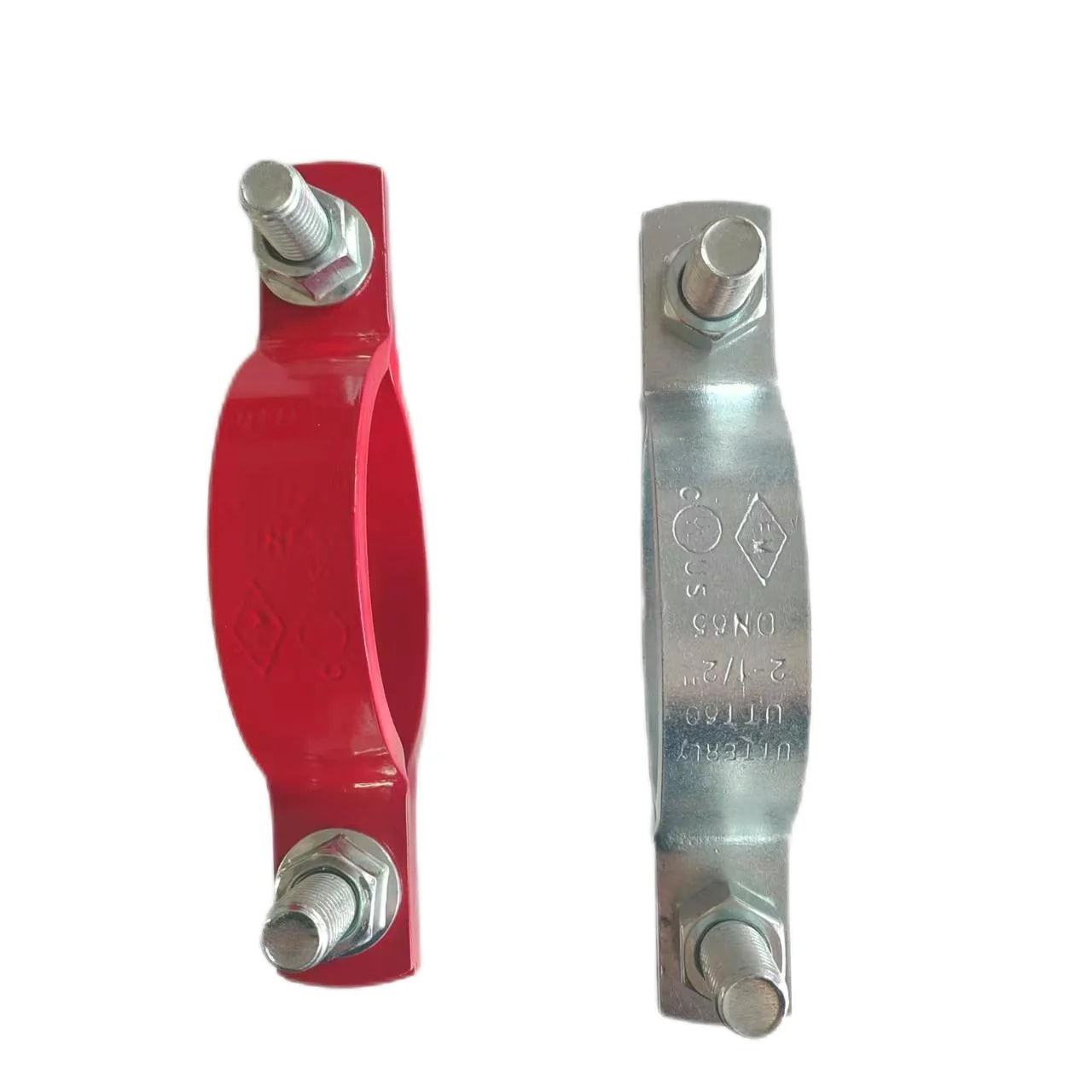 UTT60 Carbon Steel Standard Pipe Clamp with Laser Cutting Zinc Galvanizing for Seismic Stabilizer Bracket UL FM Certification