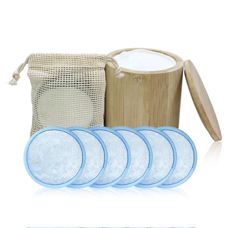 Бархатные бамбуковые хлопковые прокладки для снятия макияжа из микрофибры, круглые моющиеся чистящие органические прокладки для снятия макияжа лица