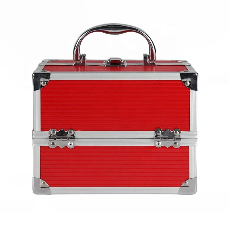 
Custom Logo ABS surface Mini Aluminum Portable Makeup Case 
