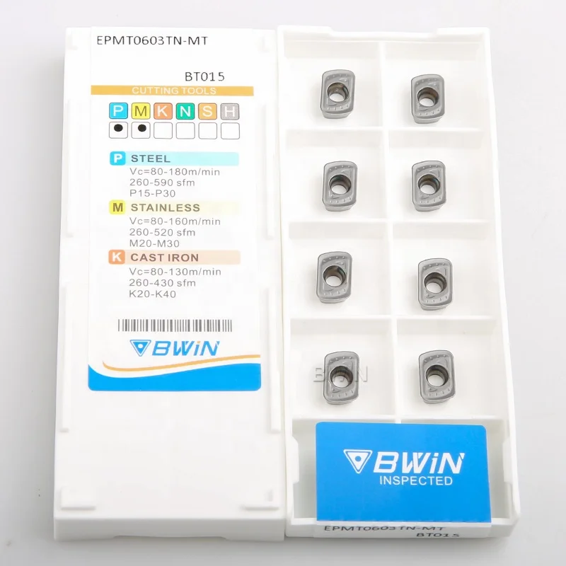 Вставка для фрез Epmt0603 Epnw0603 Epnw Epmt 0603 карбидная вставка индексируемая фреза с вставкой резки на ЧПУ