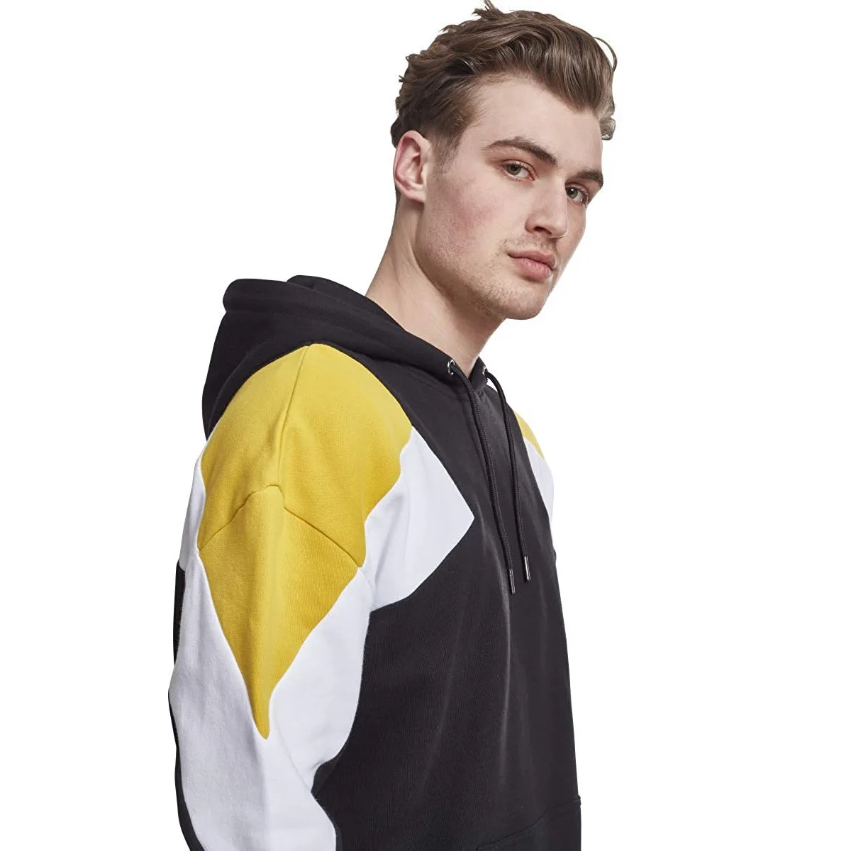 Spring-style matching color loose version of men hoodie fashion young bright color Hoodie