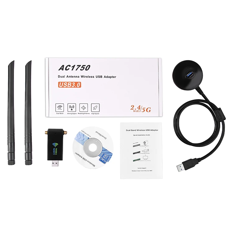  AC1900 двухдиапазонный 5dBi USB 3 0 1900 Мбит/с беспроводной usb адаптер wifi