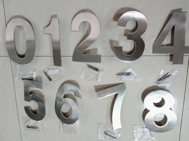Digital numbers for housing or hotel  Hyland OEM NO08 Apartment door number, Stainless steel material
