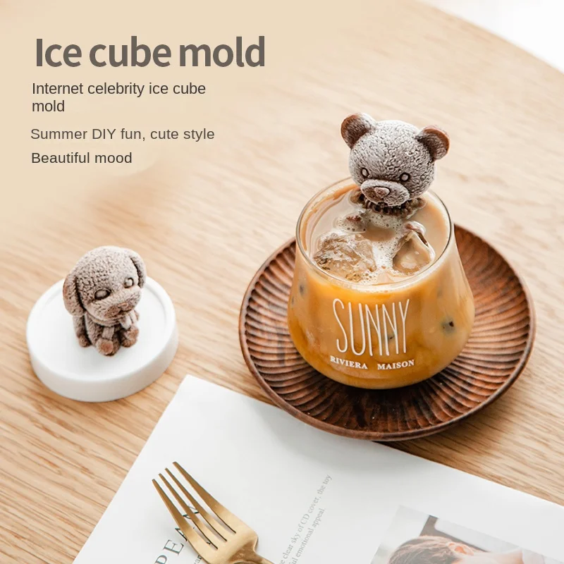 100 models ice mold silicone ice tray dog cat rose round square fun design ice cube