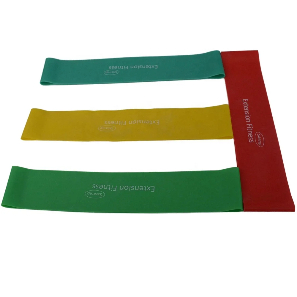 Custom elastic resistance band fitness bands set in natural latex