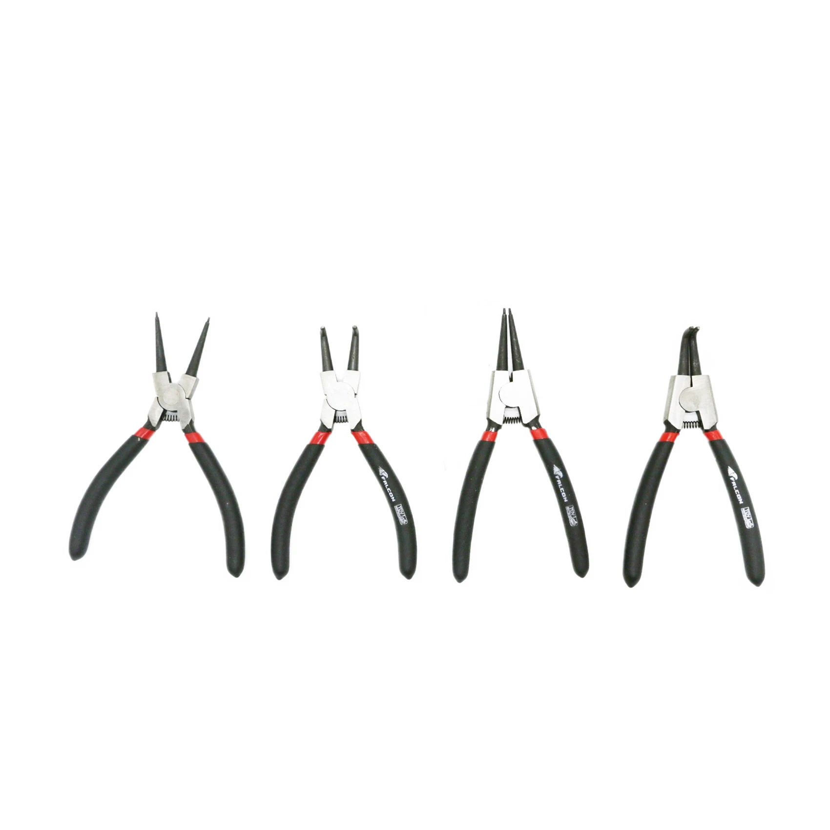 SUGETOOLS 4pcs Heavy Duty 6-inch Precision Spring Loaded Pliers For Ring Remover Retaining