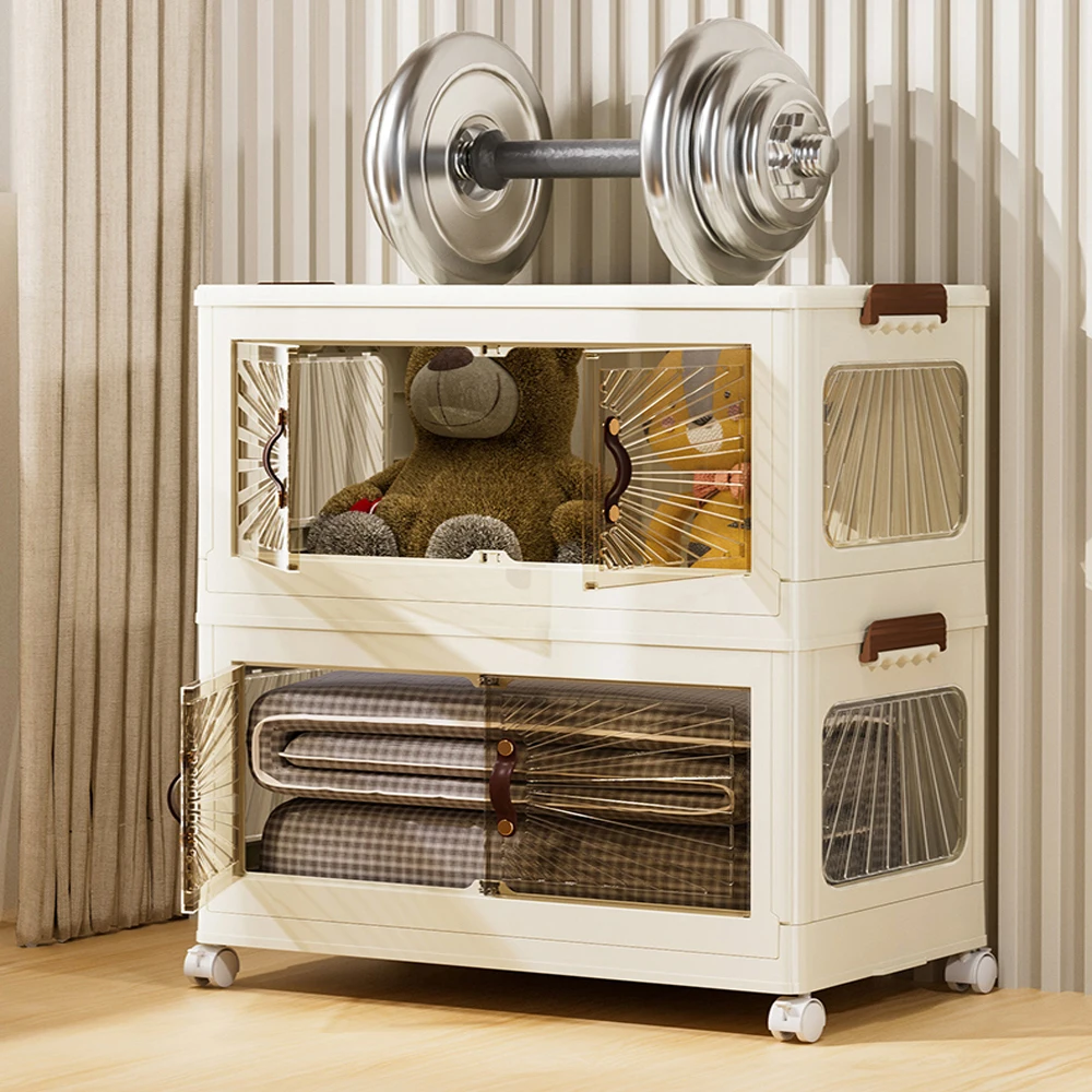 Plastic Closet Organizers Stackable Toy Storage Bins Collapsible Storage Bins With Door