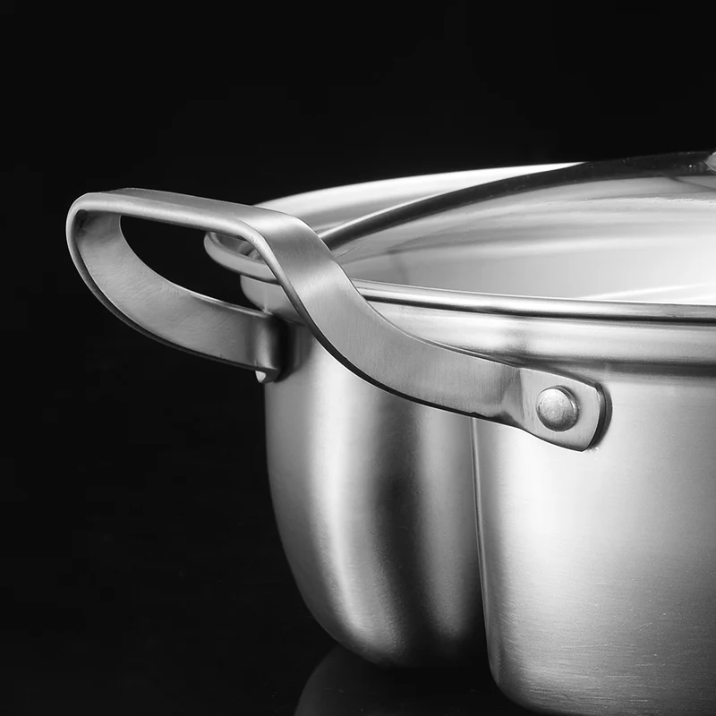 New design 304 Stainless Steel pots with lid divider hot pot Wholesale stainless steel cookers