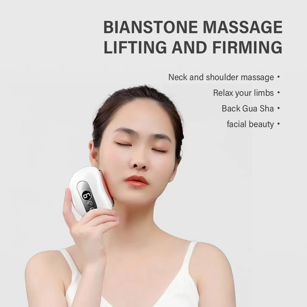 Electric smart scraping massager, adjustable gear, with USB rechargeable port, suitable for whole body use