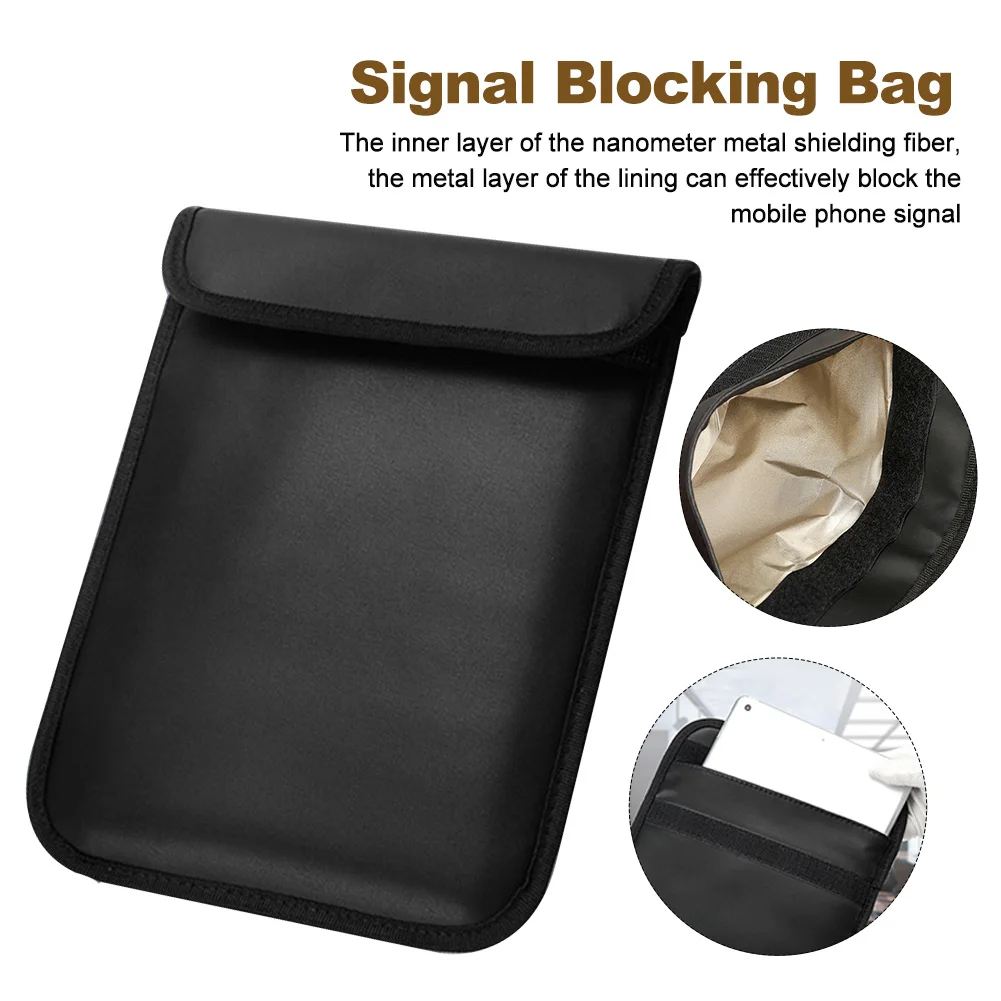 Privacy Protection Signal Blocking Bag Shielding Pouch, Credit Card RFID Mobile Phone Wallet Tablet Cover
