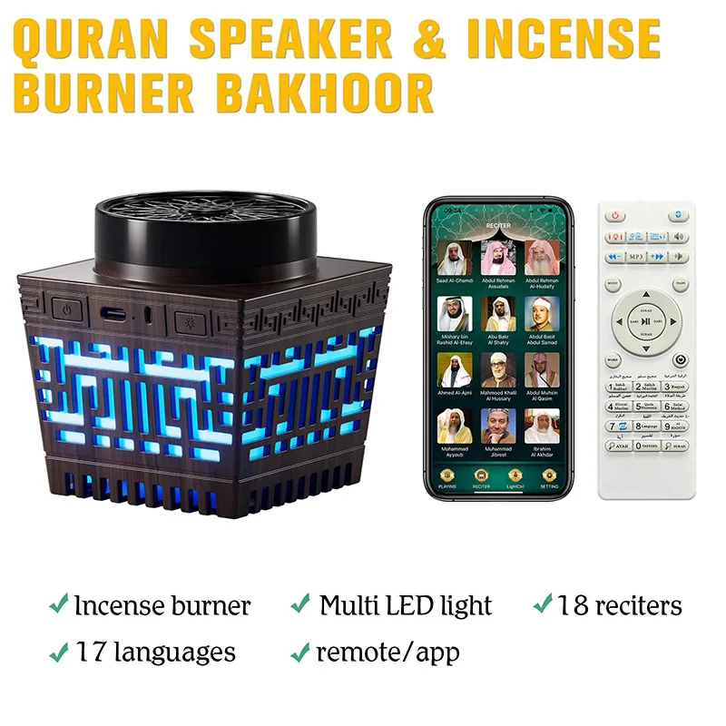 Telawah antique customized incense burner bakhoor electric incense burner night light incense burner for home decoration