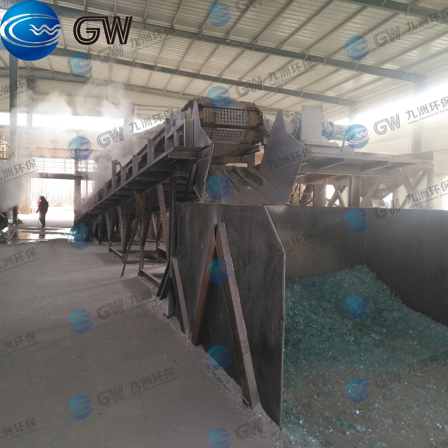 
15 M Chain Plate Conveyor For Solid Sodium Silicate Production Line 