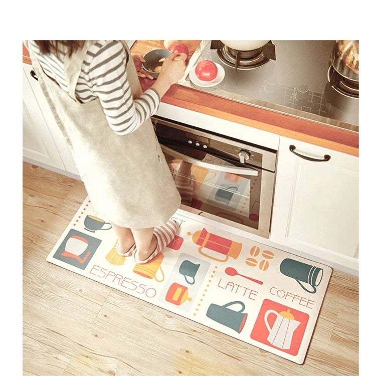 Экологически чистый не скользящий декоративный коммерческий кухонный набор напольных ковриков сушильный коврик 2 шт.
