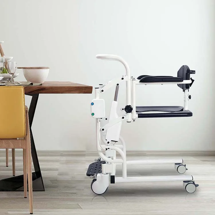 Mobile toilet chair with wheels commode chair for disabled electric lift transfer nursing chair for elderly shower