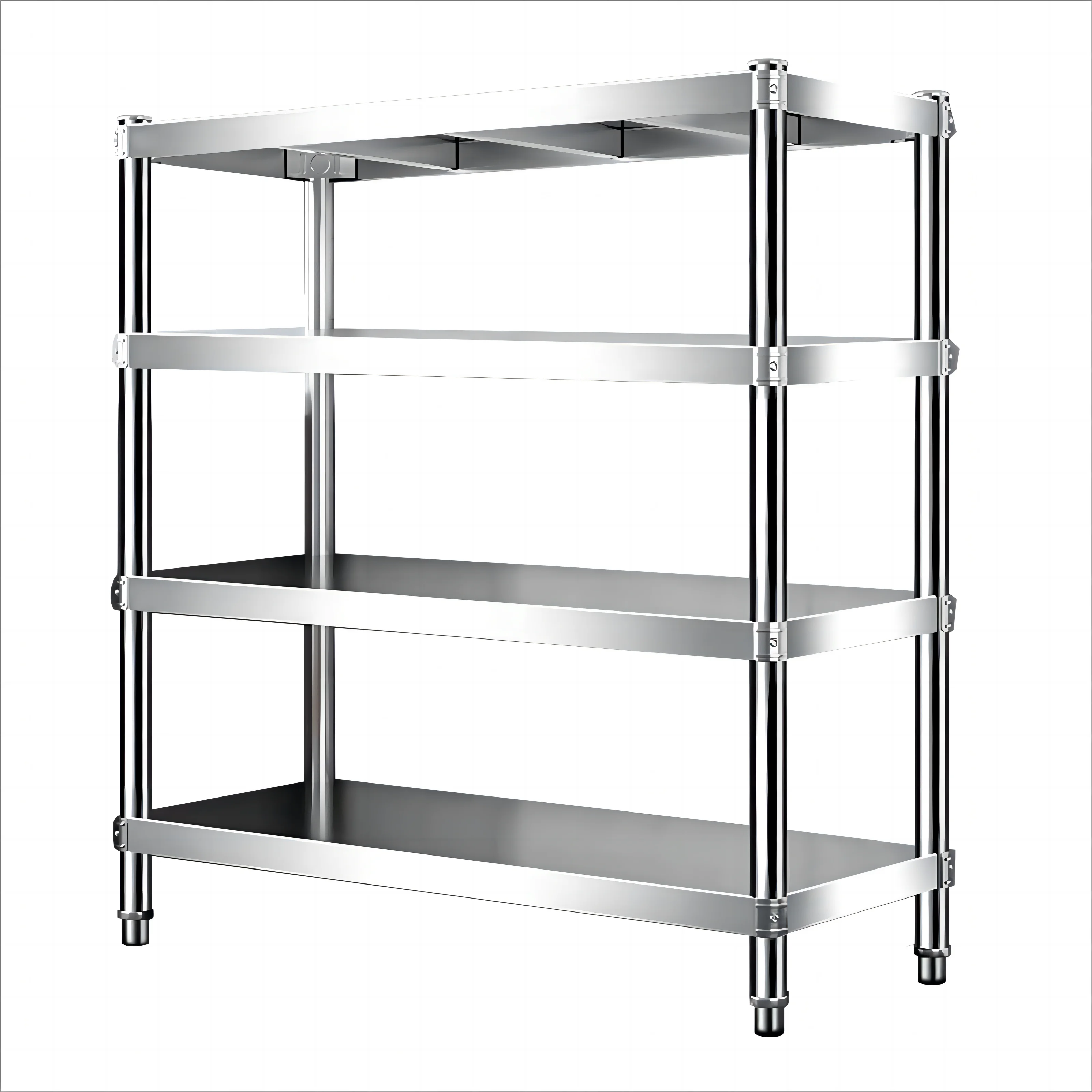 Large Capacity Storage Shelf Multifunction Stainless Steel Rack Livingroom Bedroom  Kitchen Organizer