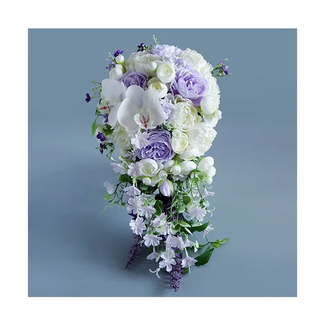 Ammy Artificial flower bouquet Butterfly orchid The bride carries an outdoor wedding bouquet flower ball home decoration