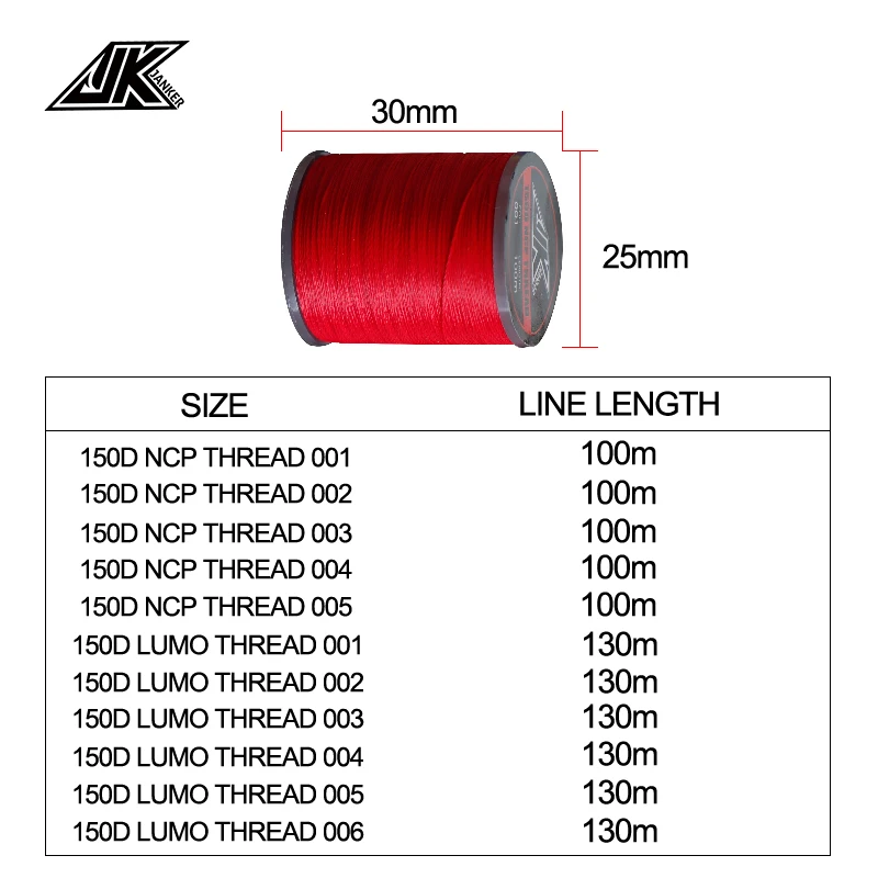 JK 100M 150D Strong strength 100% Pe fish wire braided fishing line multifilament fishing line fishing tackle