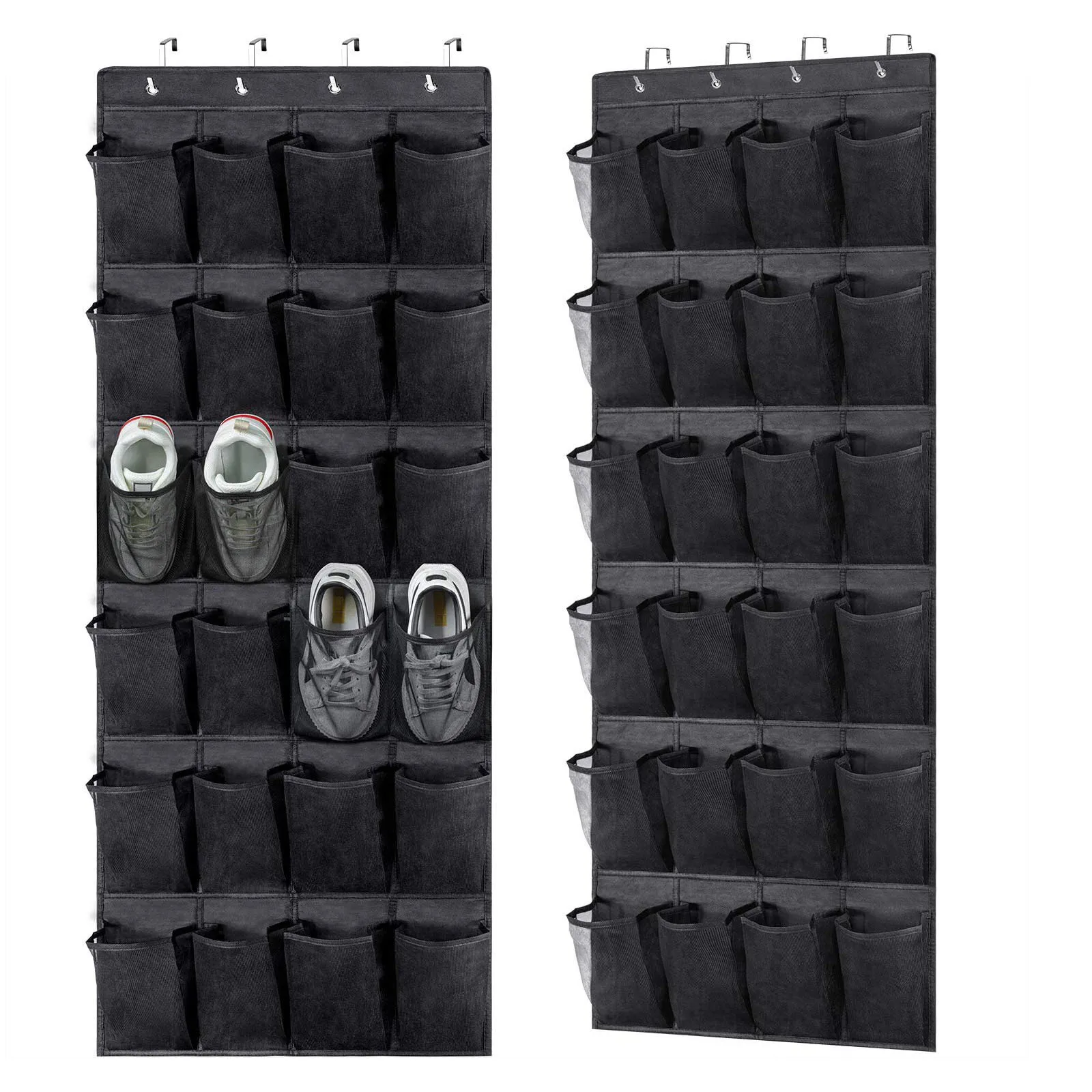 DS4274 Hanging Shoe Rack for Closet Door Storage Shoe Holder Hanger 24 Pockets over the door shoe organizer
