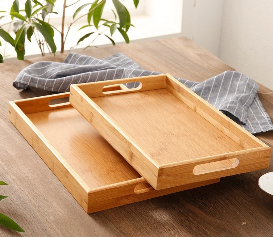 Wholesale Bamboo Kitchen Appliance Custom Wood Sliding Table Tray for Counter Under Cabinet Sliding Tray