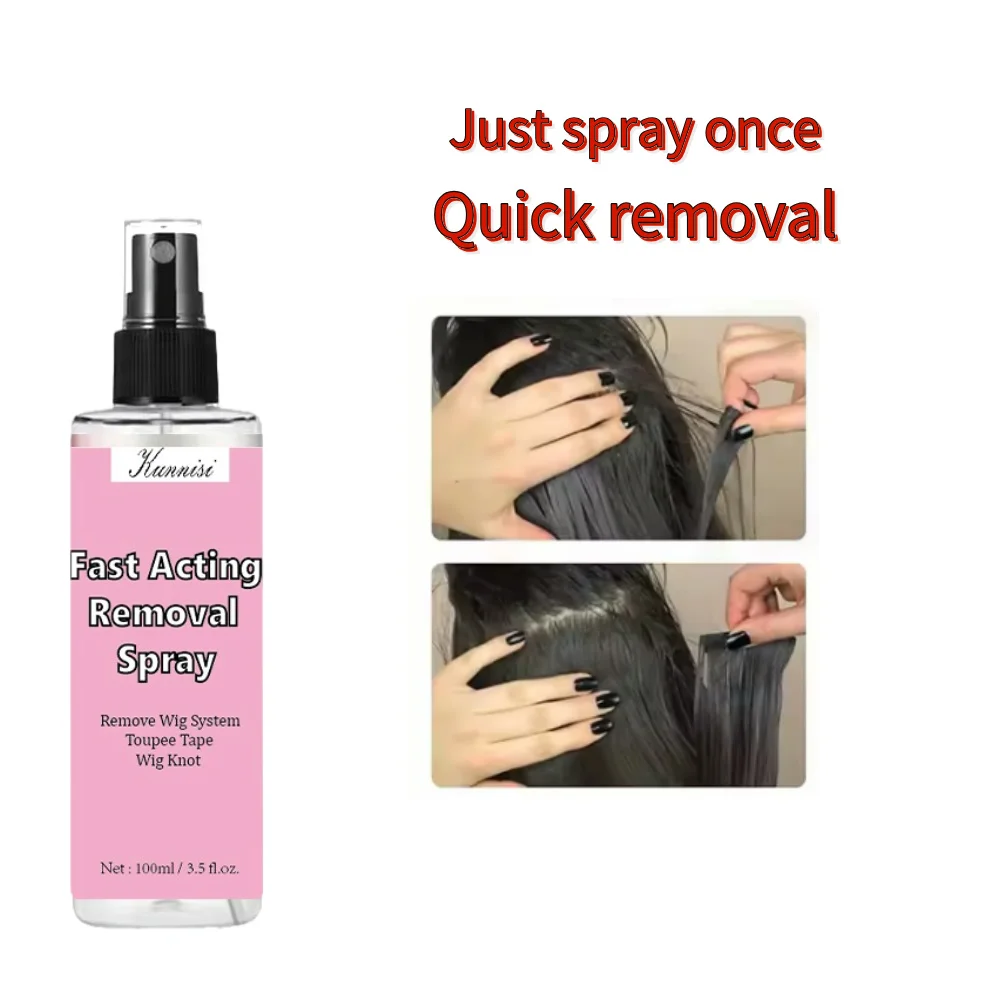Private Label Gentle Skin Lace Bond Fast Acting Removal Spray Easy Effective Remove Wig System Easy Clean No Harm