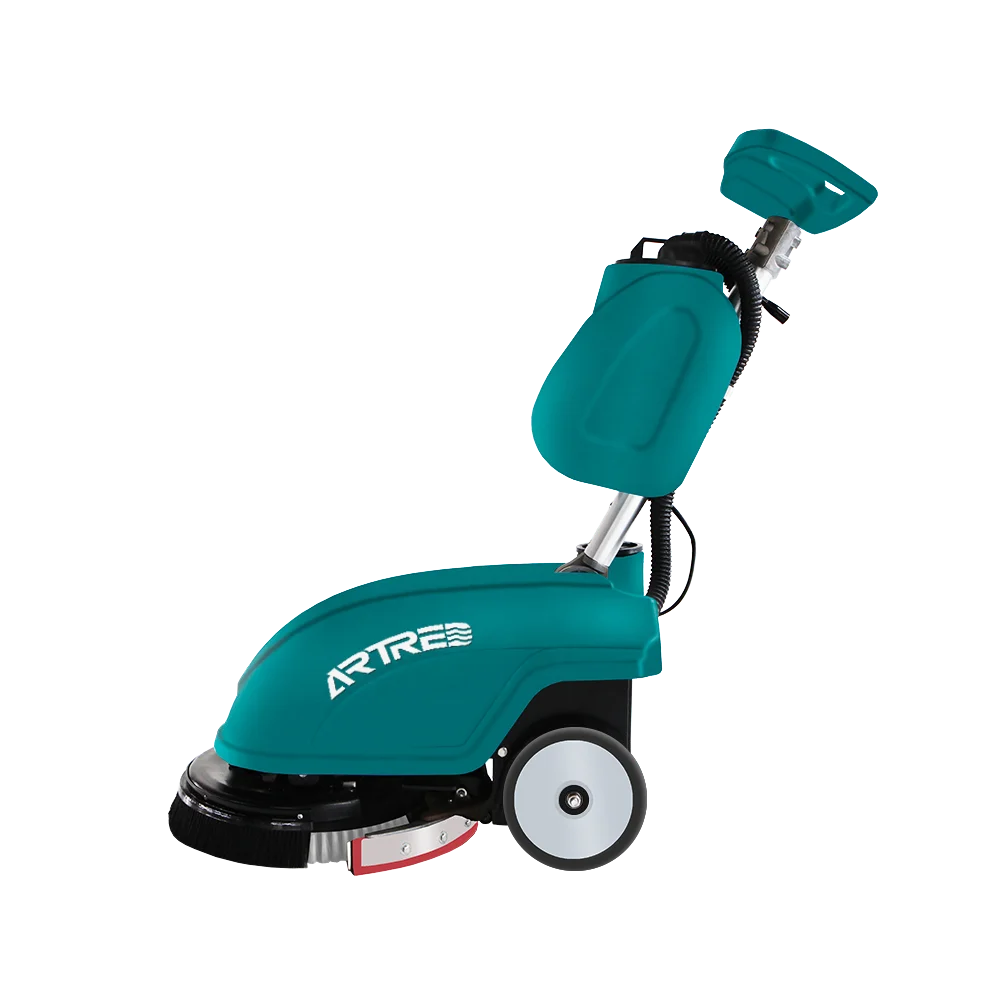 ARTRED industrial walk behind hand push floor electronic scrubber for school hotel home