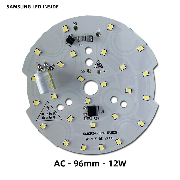 Плата для светодиодной лампы 2835SMD интегрированная плата привода ИС высокого напряжения 220 В переменного тока 9 Вт модуль алюминиевая печатного монтажа источник