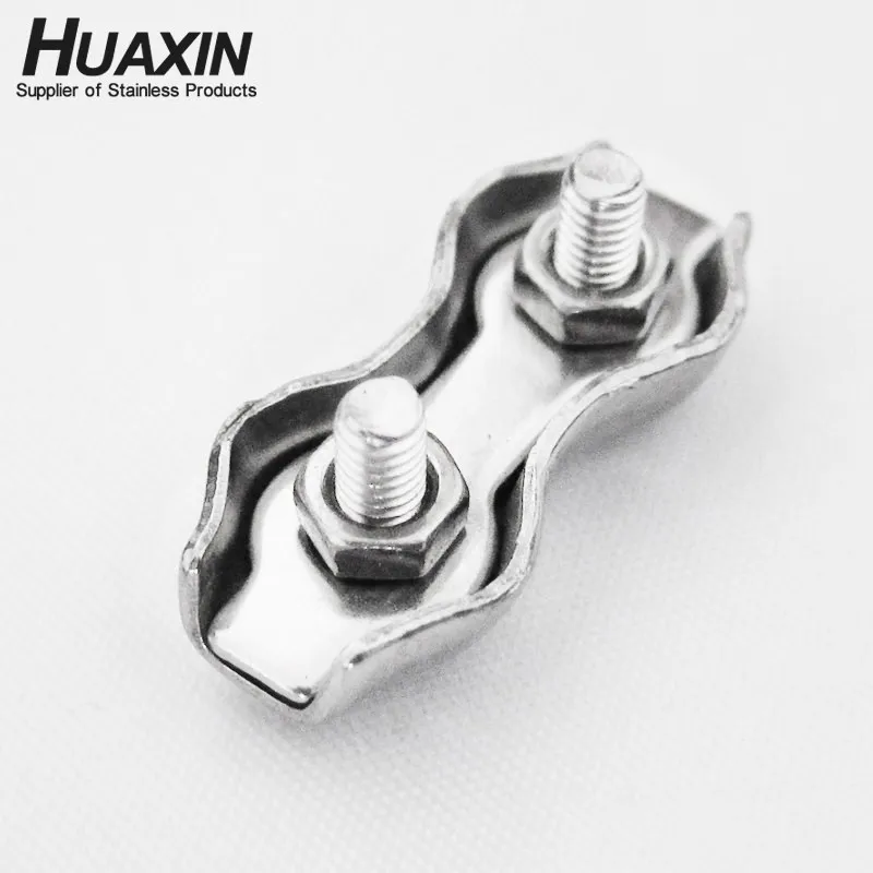 Grade 316 Stainless Steel Duplex Wire Rope Clamp 2mm for Ham Radio Fix Wire Cable