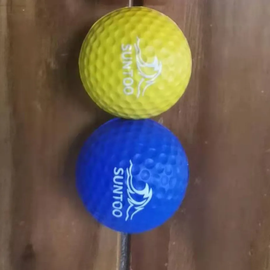 Customized logo 4.2CM PU golf Shape Foam Stress Ball