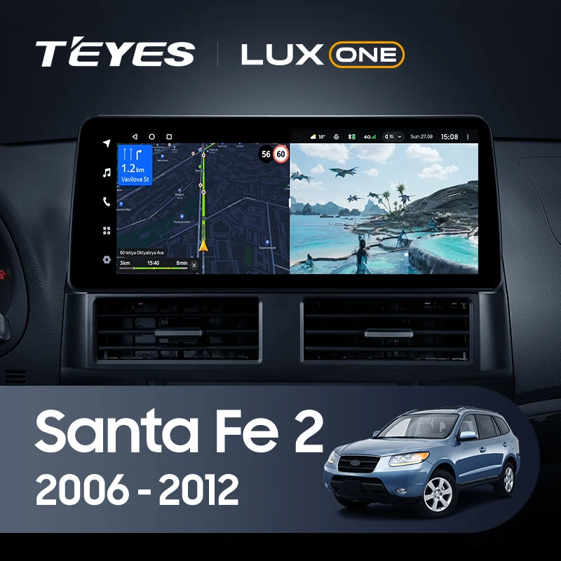 TEYES LUX ONE For Hyundai Santa Fe 2 2006 - 2012 Car Radio Multimedia Video Player Navigation stereo GPS Android 10 No 2din 2 di