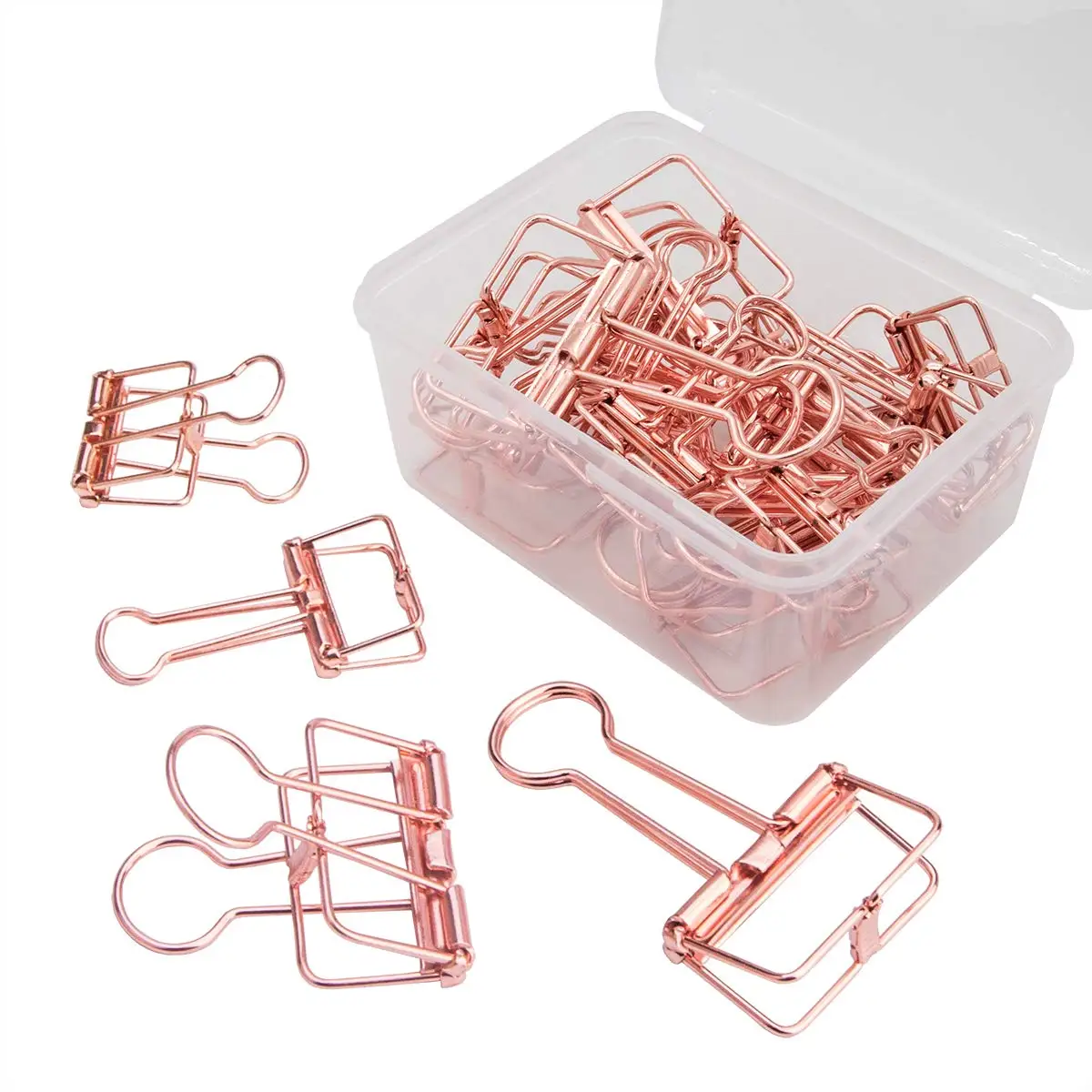 
Metal wire hollow out paper binder clips office supplier school accessories colorful organizer paper binder clip 