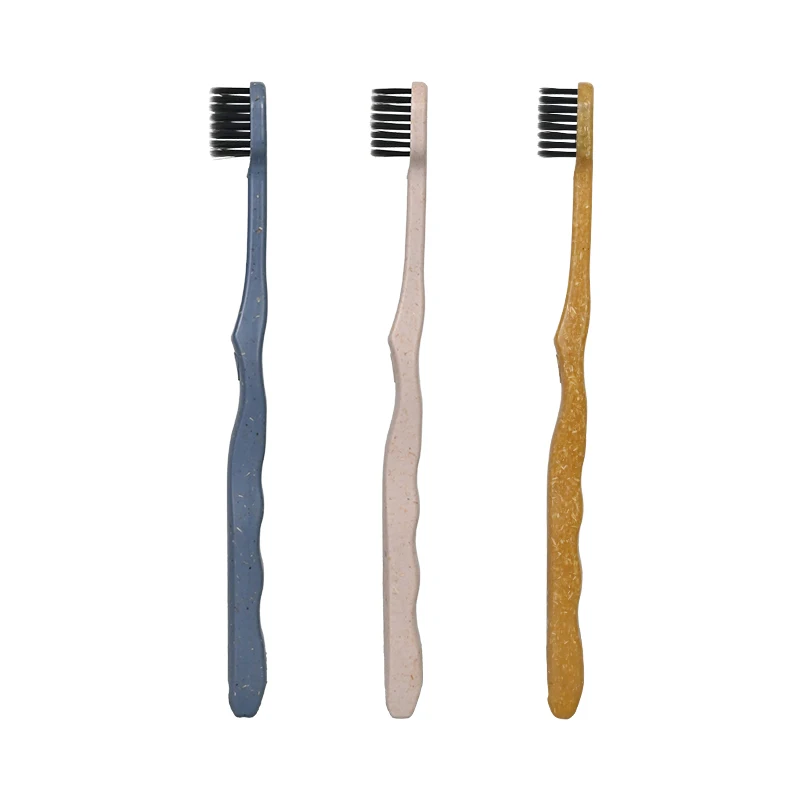 Cobor  Custom Wholesale Biodegradable Eco-friendly Soft Wooden Toothbrush Charcoal Cedar Wood Toothbrush suppliers