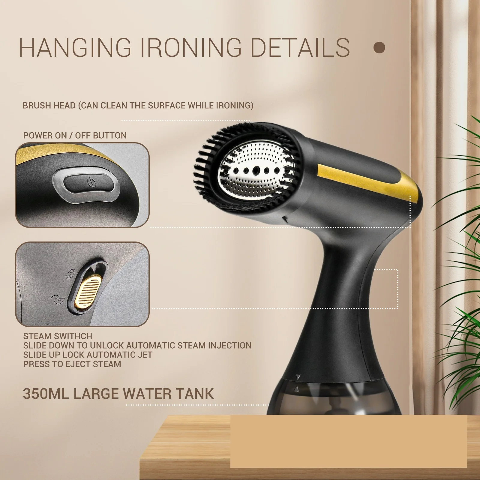 2024 Ironing Machine Electric Travel Portable Fabric Clothing Steamer Vertical Steam Handheld Garment Steamer For Clothes