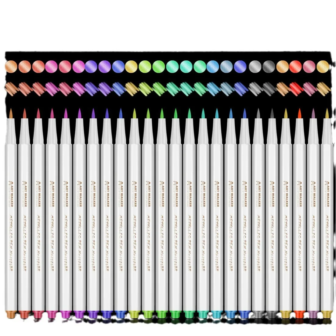 Metallic Acrylic Marker Soft-Tip Marker 12/15/20/30 Color Hand-Painted Graffiti Pen For Student