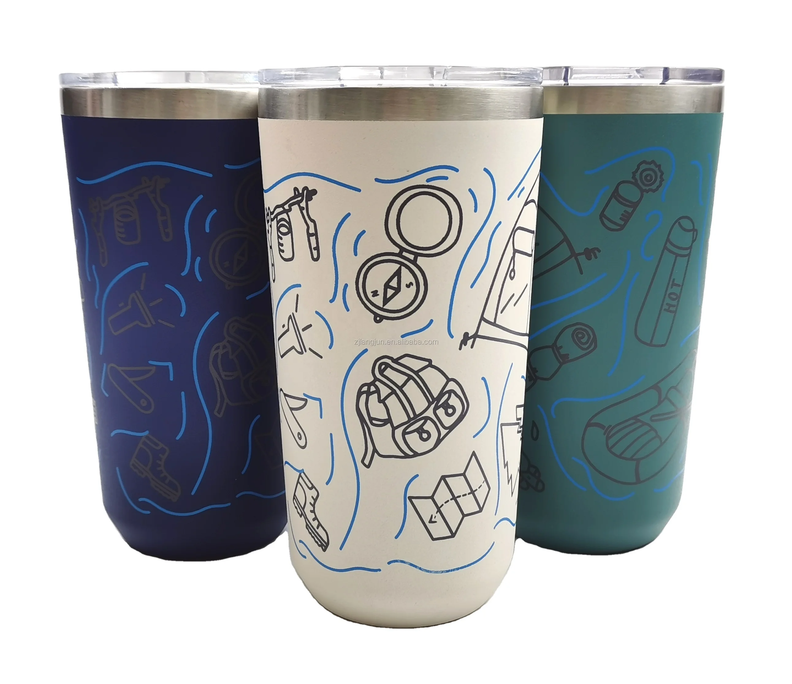 Double Wall Coffee Mug Insulated Tumblers  Sublimation  Stainless Steel USA 12 Oz