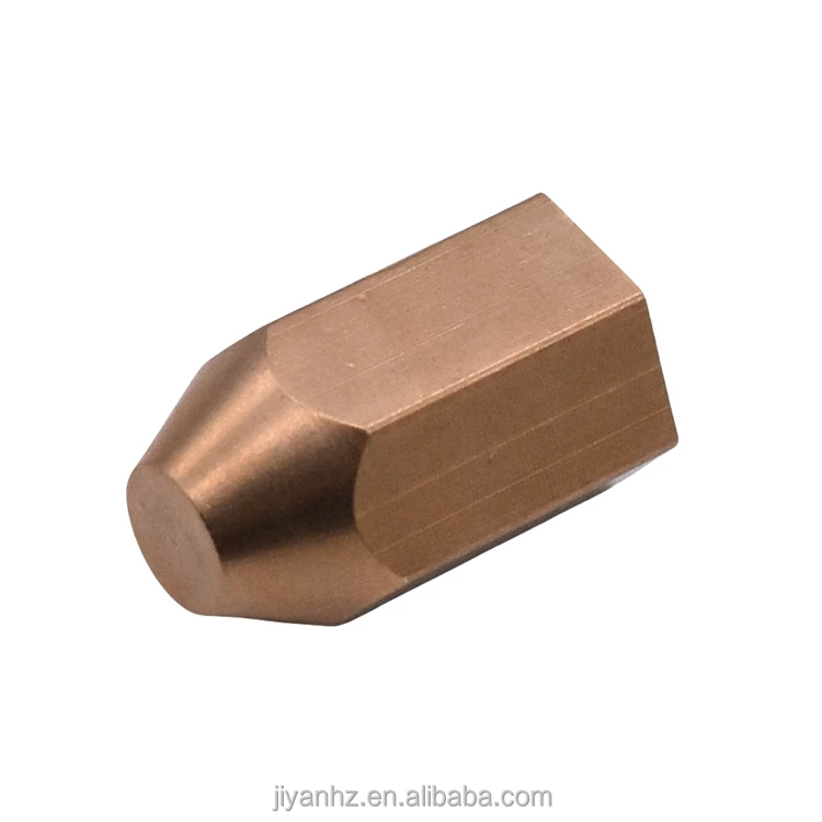 Jiyan Best Selling Precision Parts Custom Copper Alloy Circumferential Welding Electrode Cap CNC Machining Services