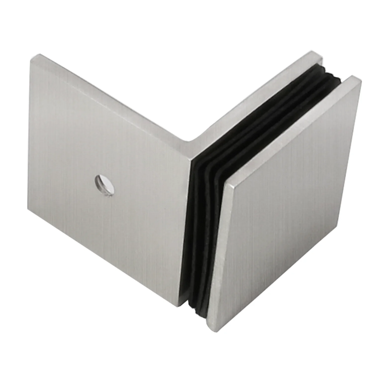 Brass Solid Casting Wall shelf clamp wall mounted square glass clip for shower room